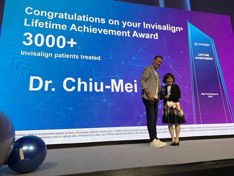 2025 Invisalign APAC 隱適美亞太高峰會曼谷 Lifetime Achievement Award 3000+