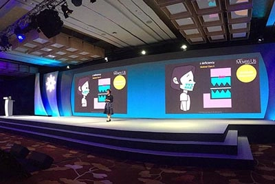 羅教授代表台灣，在隱適美亞太高鋒會演講 ，今年在新加坡舉辦